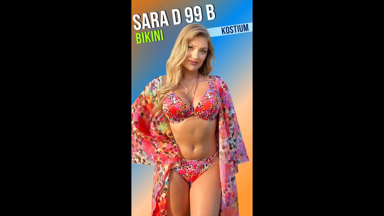 GABBIANO SARA D 99 B KOSTIUM KĄPIELOWY DWUCZĘŚCIOWY KOLOROWY + GABBIANO KIMONO  fashion
