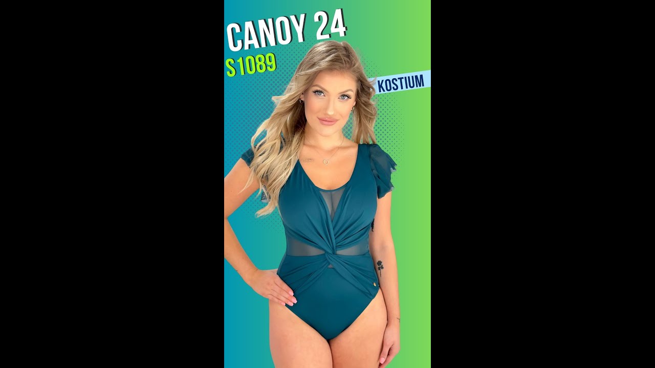 SELF S1089 CANOY 24 KOSTIUM KĄPIELOWY JEDNOCZĘŚCIOWY ZIELONY FASHION