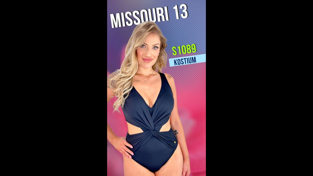 SELF S1089 MISSOURI 13 KOSTIUM KĄPIELOWY JEDNOCZĘŚCIOWY CZARNY FASHION