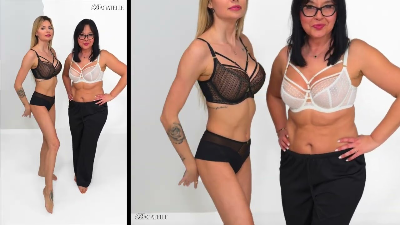 BIUSTONOSZ MIRANDA soft czerń, ecru, BRAZYLIANY MIRANDA czerń