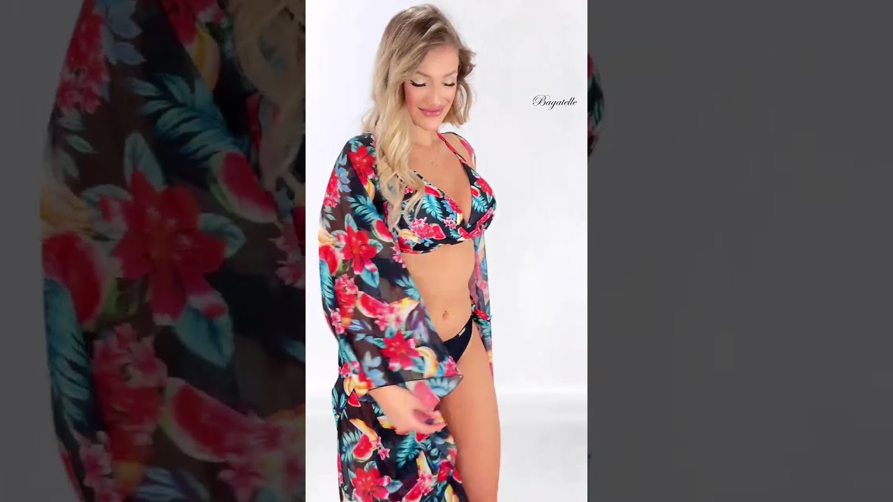 GABBIANO ANABEL DX 01 89 A KOSTIUM KĄPIELOWY DWUCZĘŚCIOWY + GABBIANO KIMONO D 89 A shorts MODEL