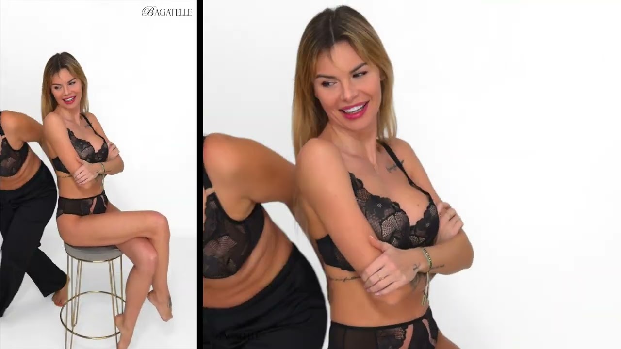 BIUSTONOSZ LENA  push-up i semi-soft czerń, BRAZYLAINY LENA