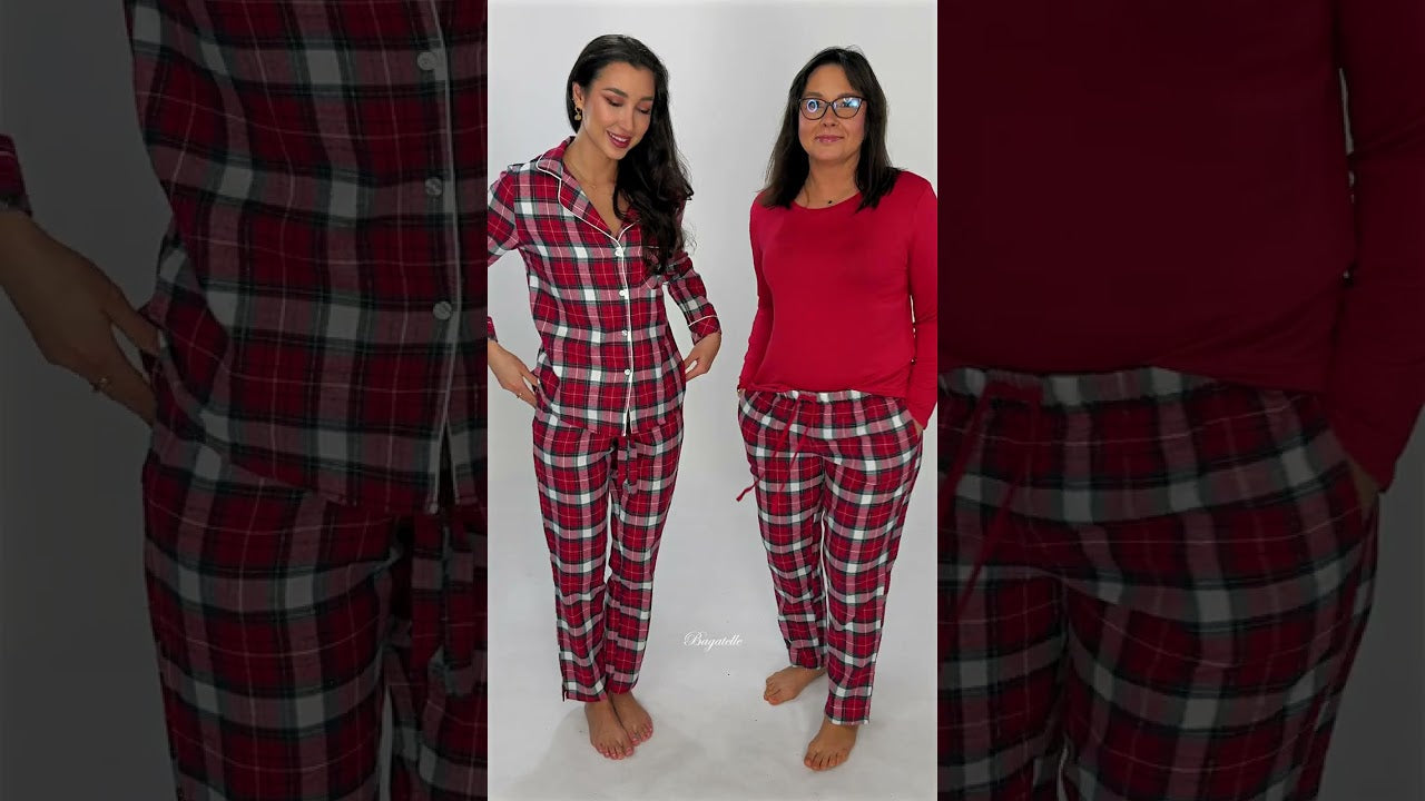 ARUELLE MARISSA piżama czerwony + ARUELLE MARIE piżama czerwony