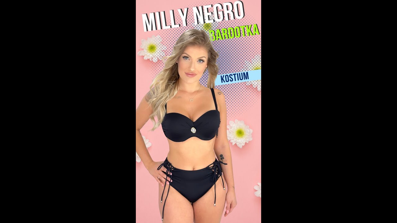 Lavel milly negro kostium kąpielowy dwuczęściowy czarny MODEL