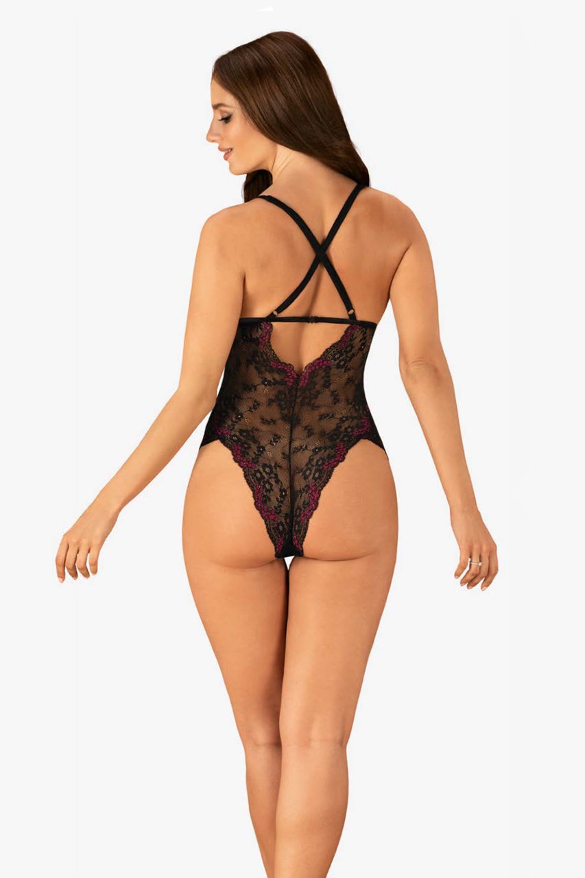 Eleganckie body Vanessme z koronkowymi wstawkami