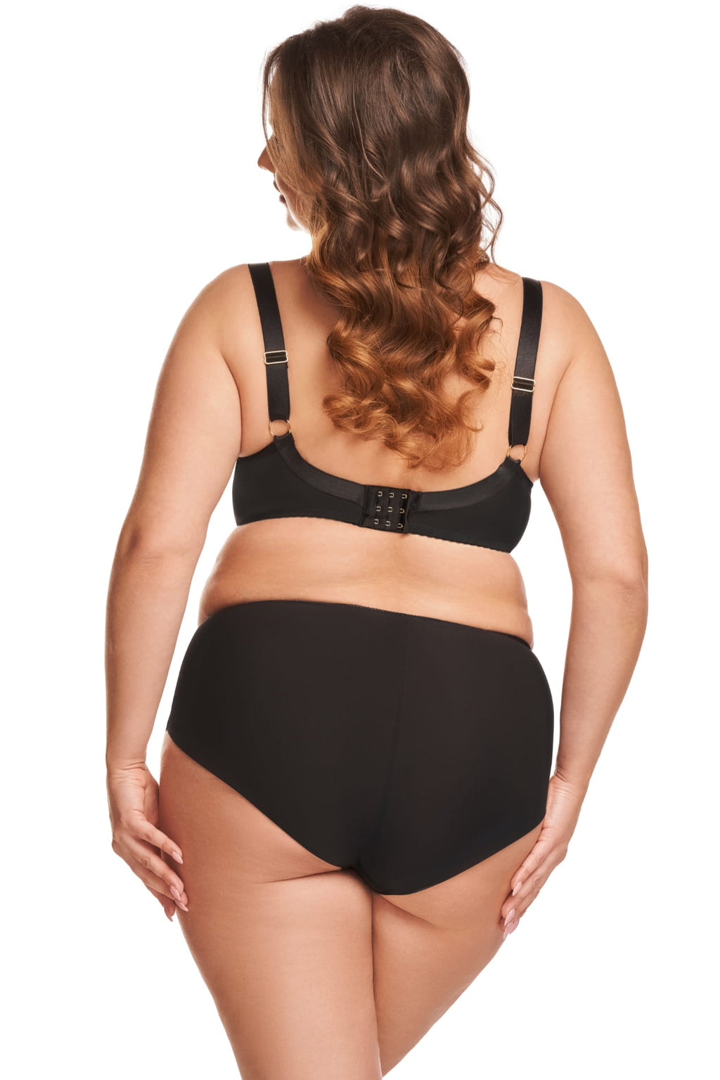 Nessa Grace biustonosz miękki czarny koronka z tyłu