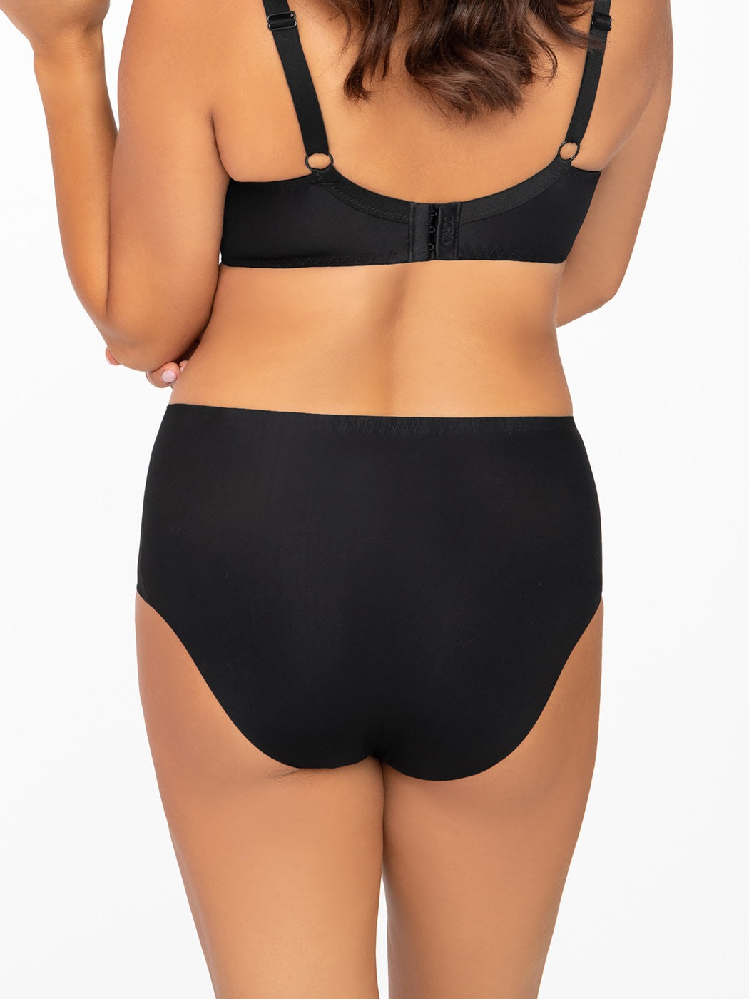 Corin 06770 Kylie Majtki bezszwowe czarne z wysokim stanem