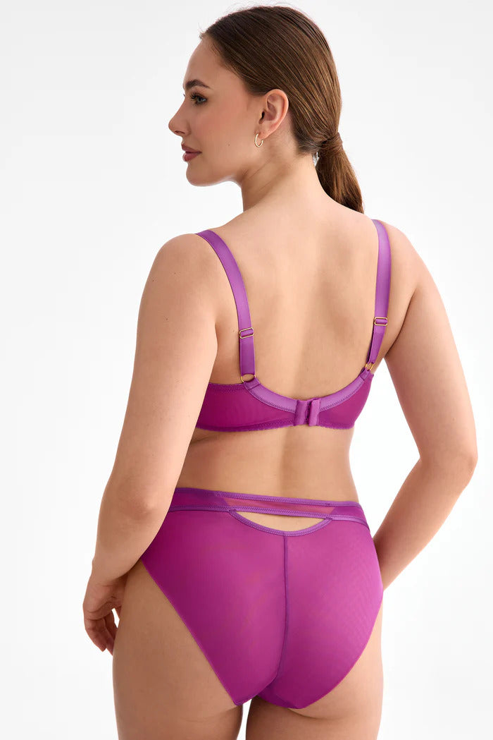 Ewa Bień C125 Fiora Biustonosz w liliowym kolorze z koronką