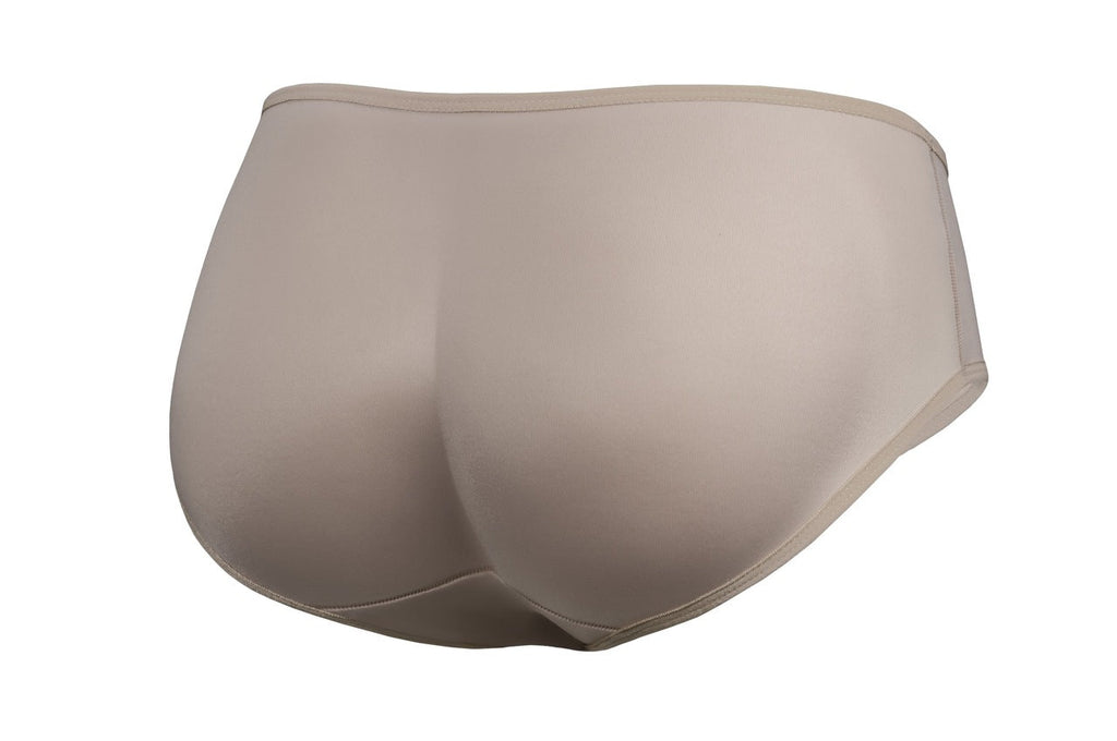 Tył fig modelujących, bezszwowe, w kolorze beżowym, do bielizny damskiej, wygodne i powiększające