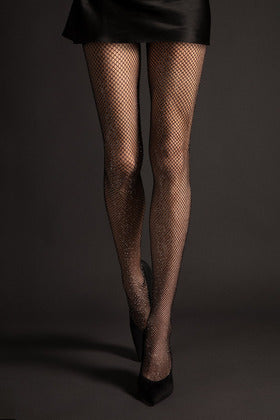 Rajstopy kabaretki z lurexem Fiore Inga