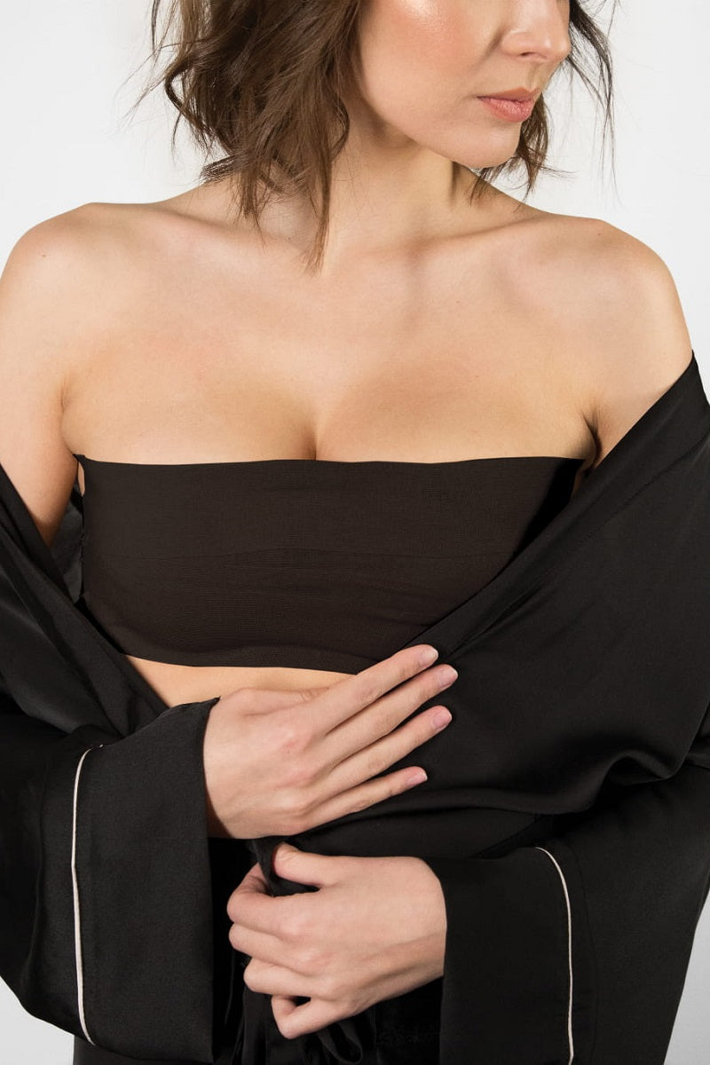 Taśma do modelowania biustu Julimex BA 20 Secret Tape czarna, dodatki do bielizny, podnoszenie i kształtowanie piersi