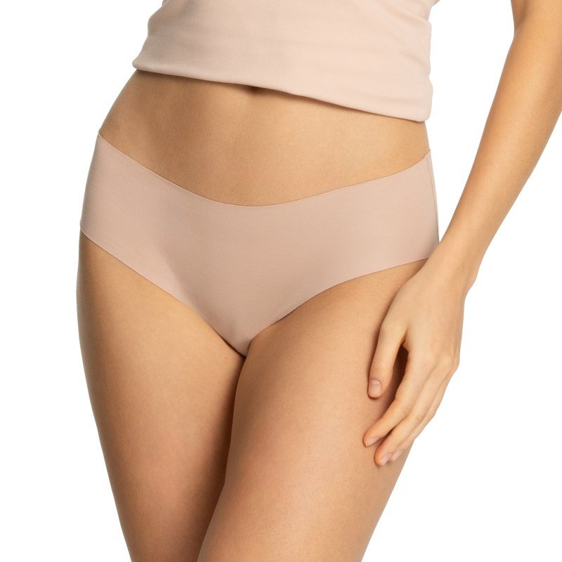 Julimex Cotton Mood Figi Klasyczne, damskie majtki bawełniane, bezszwowe, beżowe