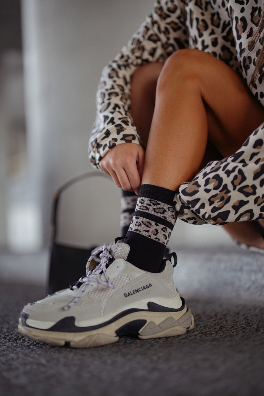 Skarpetki Panterka do sneakersów