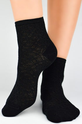 czarne zakostniki wiskozowe z jedwabiem