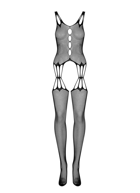 Obsessice G321 Bodystocking Body, czarna erotyczna bielizna
