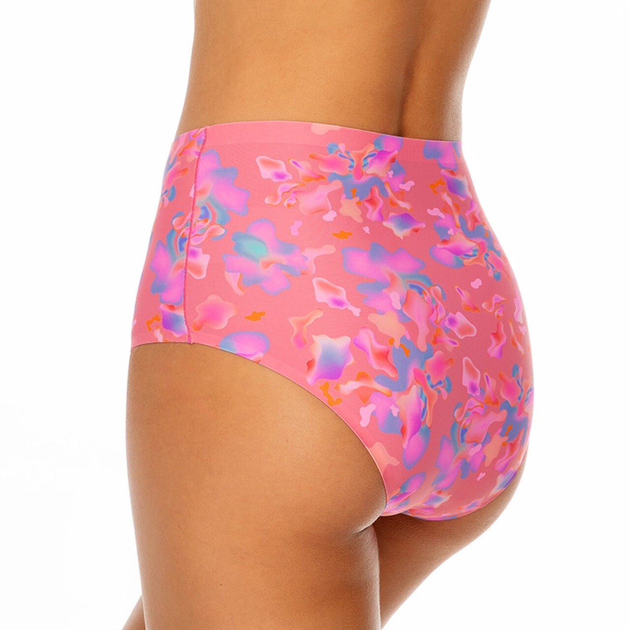 Wysokie figi bezszwowe Paloma Pink Bloom Maxi Form Majtki Wysokie