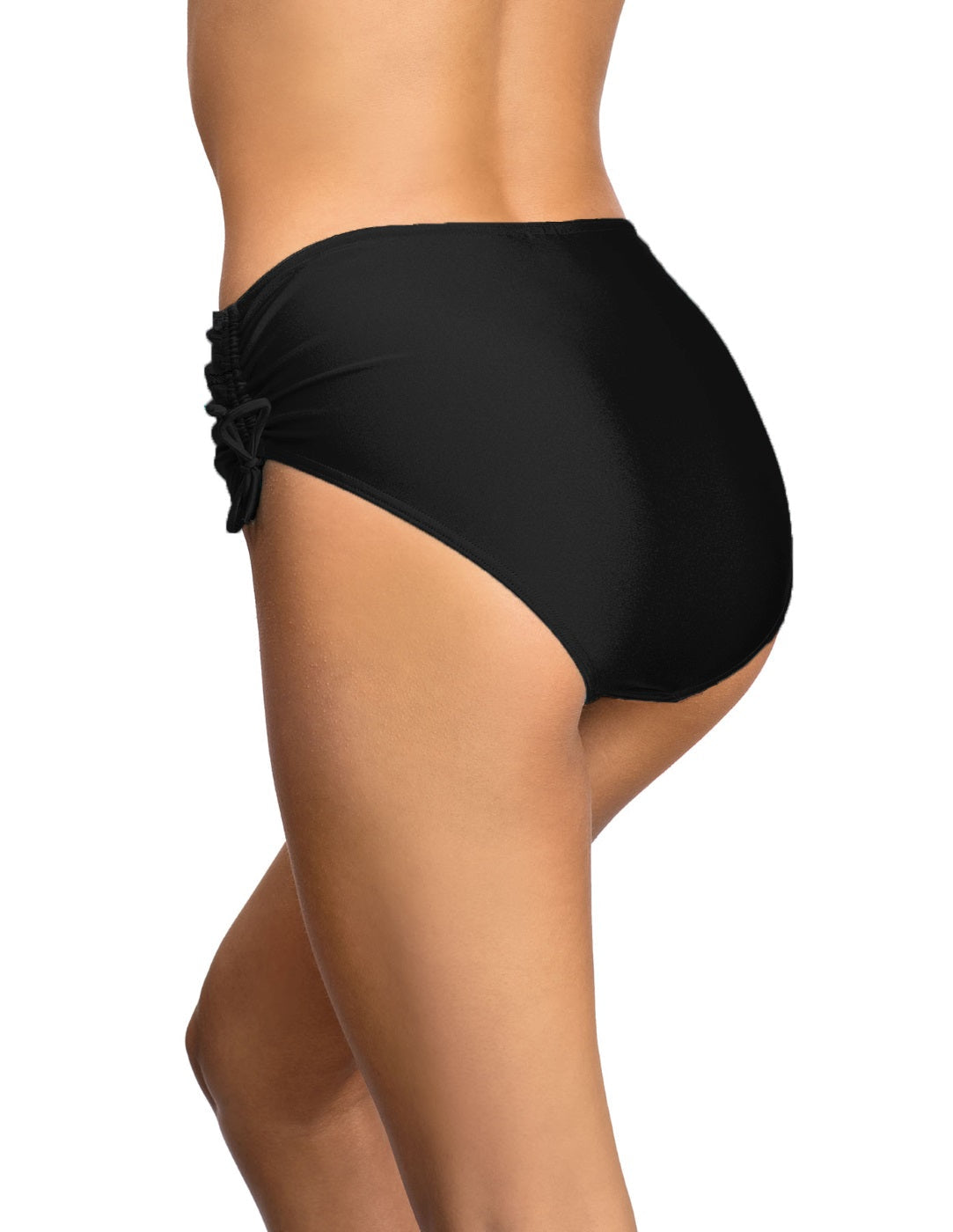 Self Beauty 3 Majtki Figi Kąpielowe czarne z wiązaniem
