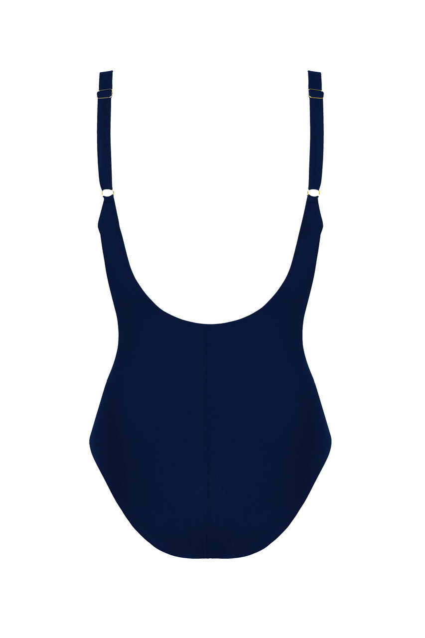 Niebieski strój kąpielowy jednoczęściowy Self S1069V1 Ajaccio 1 Col 17 z regulowanymi ramiączkami