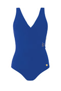 Kostium kąpielowy jednoczęściowy Self S1069V2 Ajaccio 2 Col 13 w kolorze niebieskim, plażowe dodatki, nowoczesny strój kąpielowy