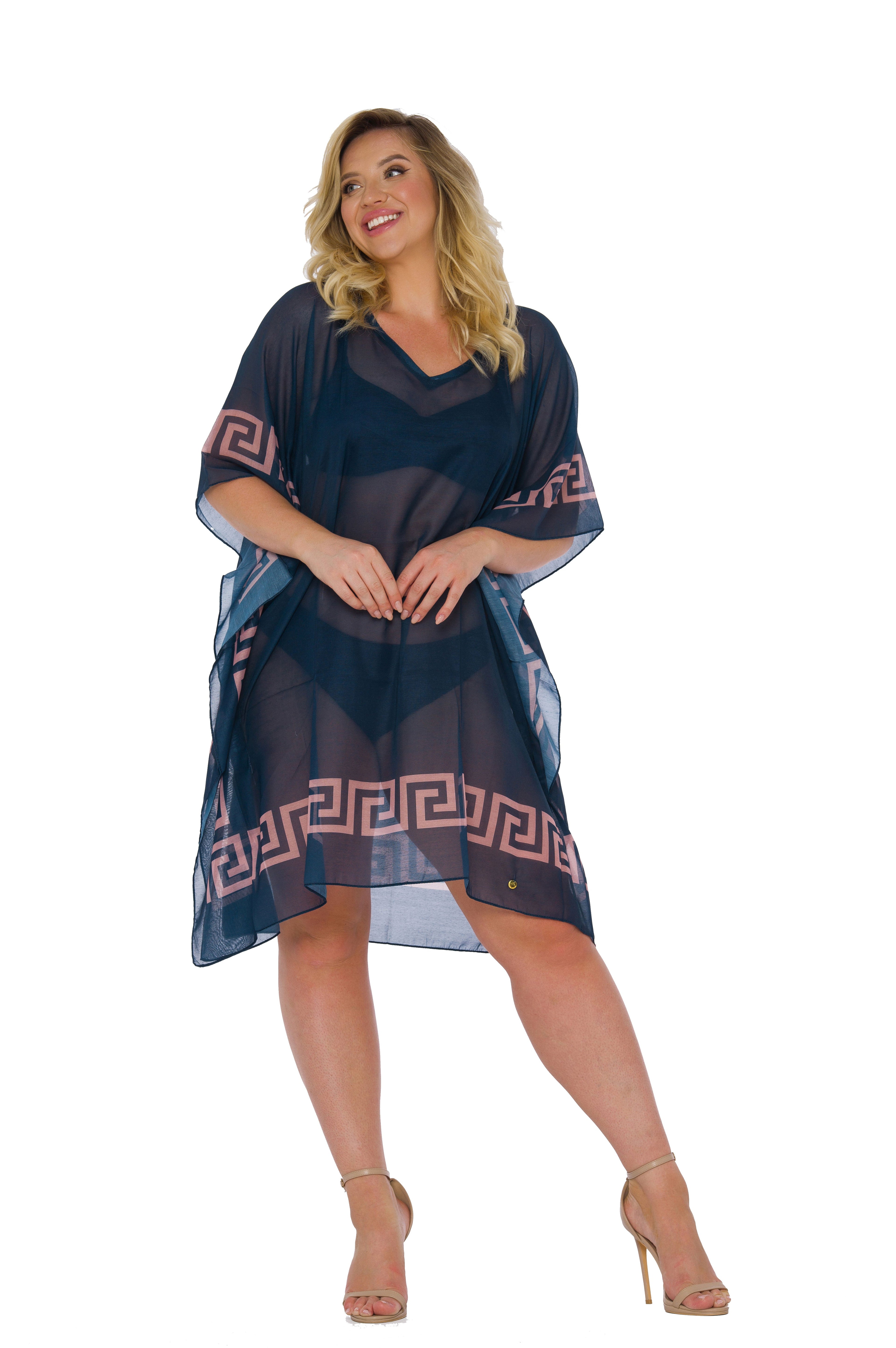 Self D83T Pareo 15 Col 46B - plażowa narzutka, bikini, dodatki plażowe