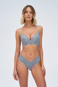 Biustonosz push up Alles Salt Sea w kolorze niebieskim