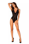 czarne body erotyczne Obsessive Elektra Body, seksowna bielizna damska, lingerie, odważne i seksowne body