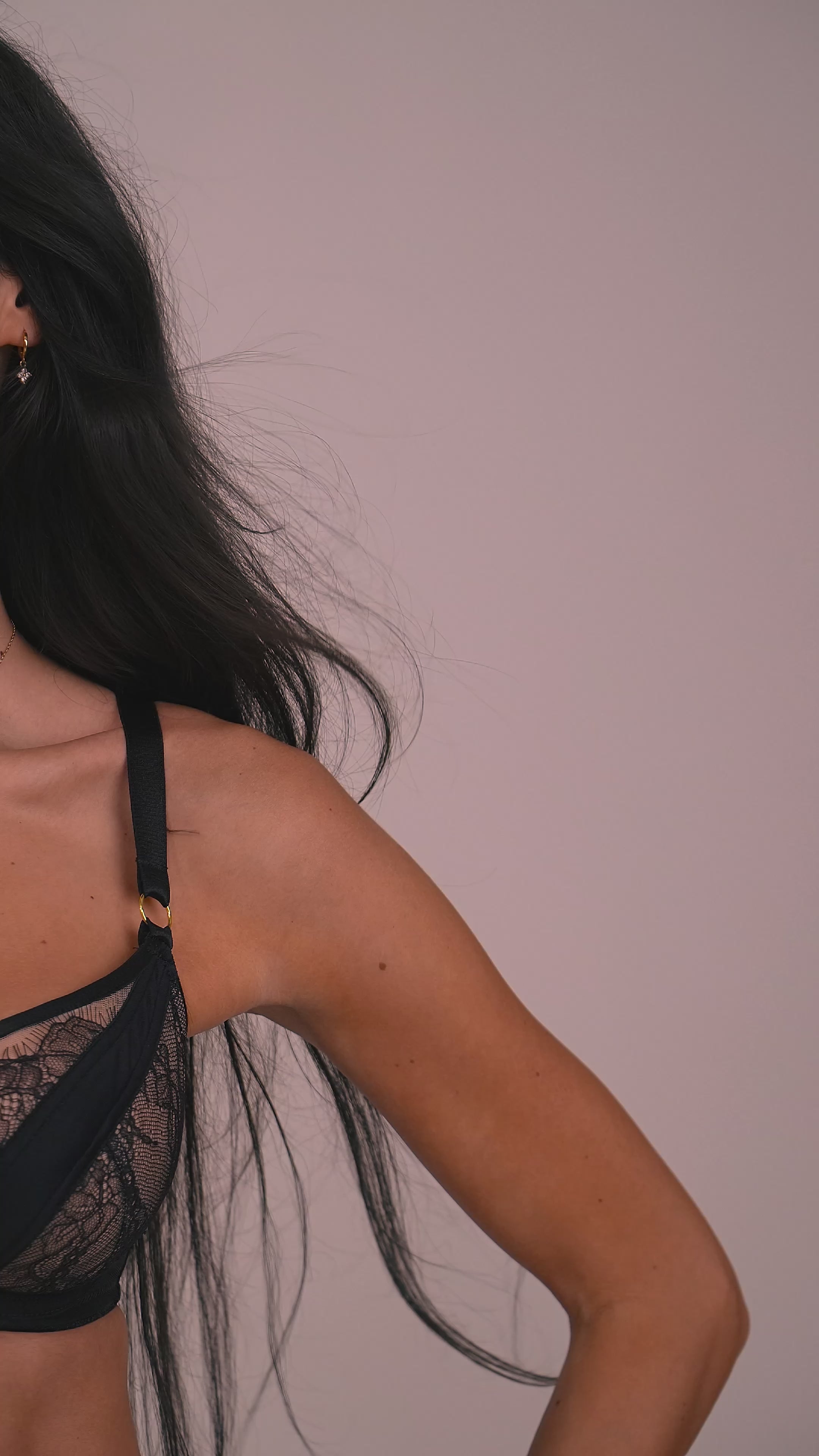 Koronkowe figi damskie Mediolano 19245 Monaco, czarne, nowoczesne