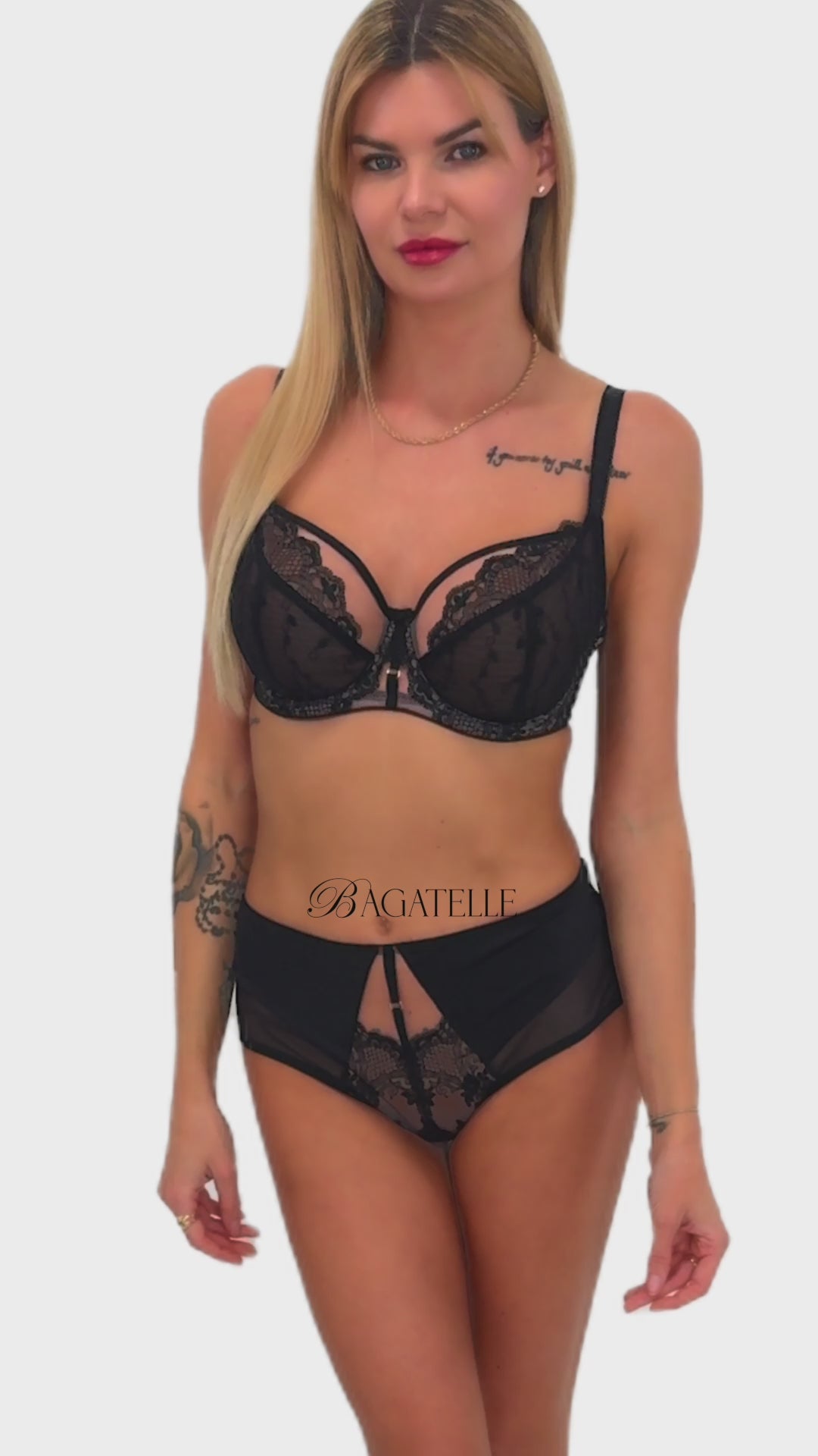 czarne figi damskie, koronka, wysoki stan, seksowne majtki