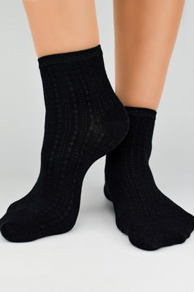 Skarpety wiskoza z jedwabiem czarne